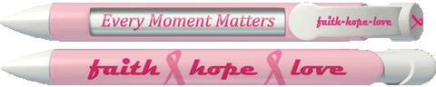 Breast Cancer Awareness Faith, Hope, & Love Pen