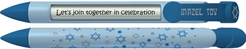PERSONALIZED Blue Stars Mazel Tov Pen