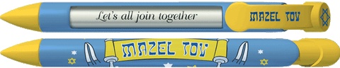 PERSONALIZED Mazel Tov Blue Pen