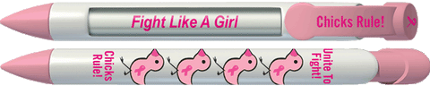 Breast Cancer Awareness Chicks Rule Pen