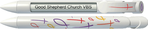 PERSONALIZED Cross and Fish Scripture Pen®