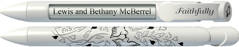 PERSONALIZED Faithfully Turtledoves Pen
