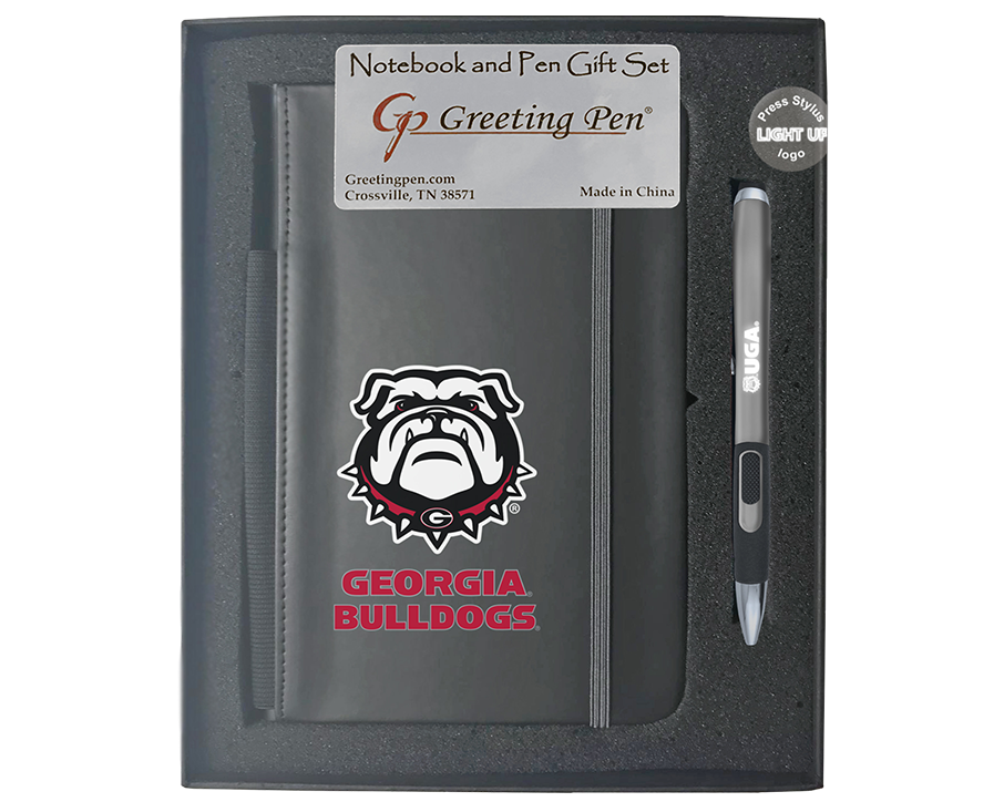 Georgia: University of Georgia Large Notebook Light Up Gift Set