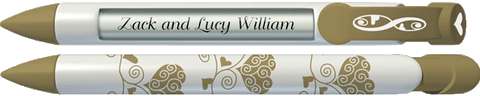 PERSONALIZED Gold Eternal Hearts Pen