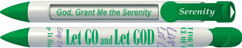Serenity Green Prayer Pen