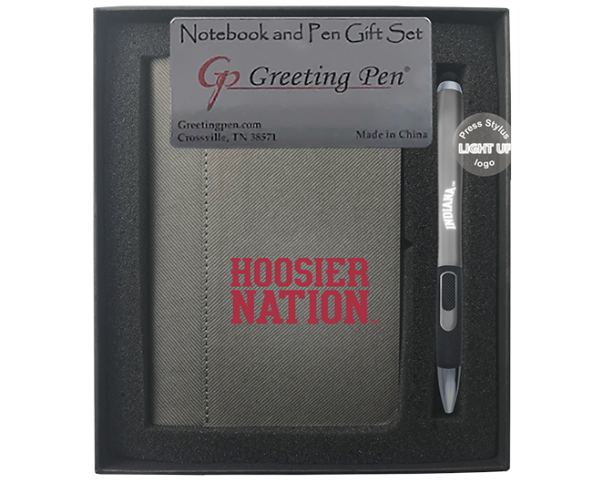 Indiana University Small Notebook Light Up Gift Set