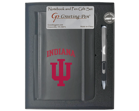 Indiana University Large Notebook Light Up Gift Set