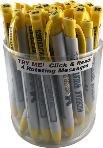 Michigan: University of Michigan Braggin' Rights® Pen Collegiate Value Pack Canister of 36 pens