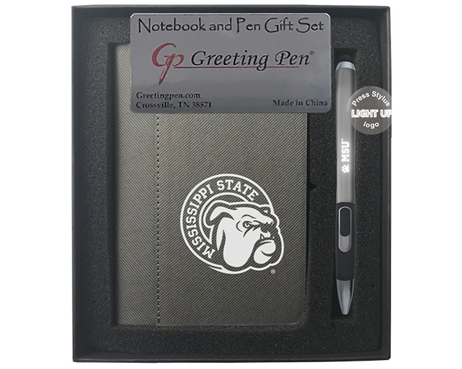 Mississippi State University Small Notebook Light Up Gift Set