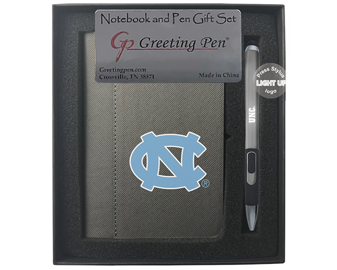 North Carolina: University of North Carolina Small Notebook Light Up Gift Set