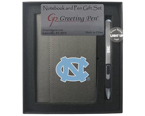 North Carolina: University of North Carolina Small Notebook Light Up Gift Set