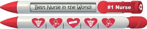 PERSONALIZED Nursing is a Work of Heart Greeting Pen®
