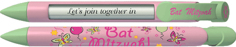 PERSONALIZED Pink Bat Mitzvah Pen