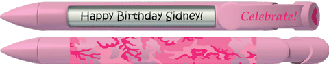 PERSONALIZED Pink Camo Pen