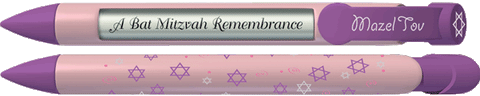 Pink Stars Mazel Tov Pen