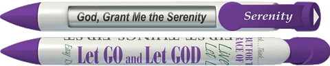 Serenity Purple Prayer Pen