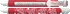 Red Scroll Hearts Pen