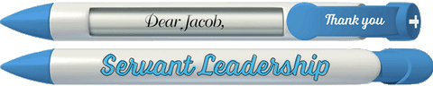 PERSONALIZED Servant Leadership Volunteer Appreciation Pen