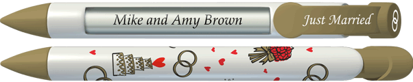 PERSONALIZED Wedding Rings Pen